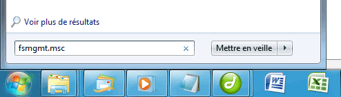 Windows 7 : ouvrir msc