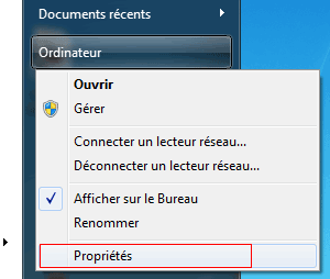 Windows 7 : Ordinateur, Propriétés