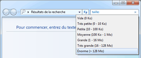 La recherche sous Windows 7