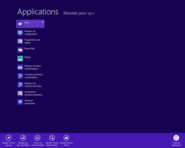 Windows 8 : Applications