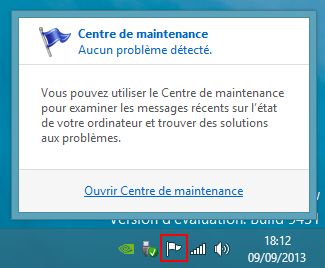 Windows 8 : Accéder au Centre de maintenance