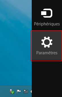 Windows 8 : Charms Bar - Paramètres