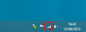 icône Wifi sous Windows 8
