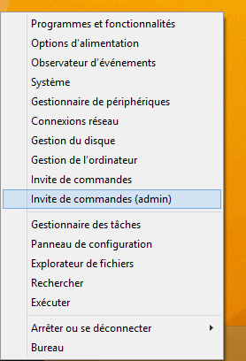 Windows 8 - Invite de commandes