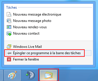 Windows Live Mail dans Modern UI