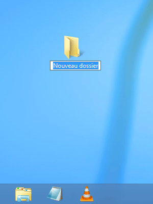Windows 8 : Nouveau dossier