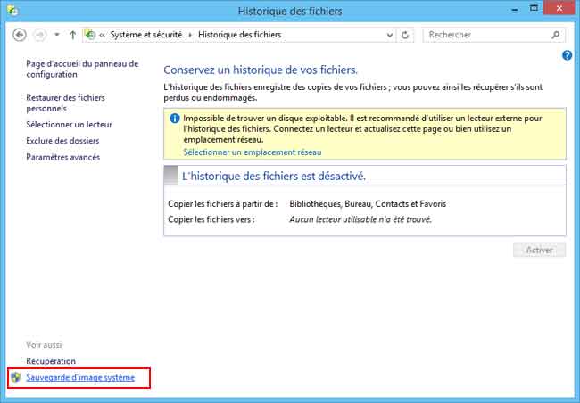 Windows 8 - Création image système