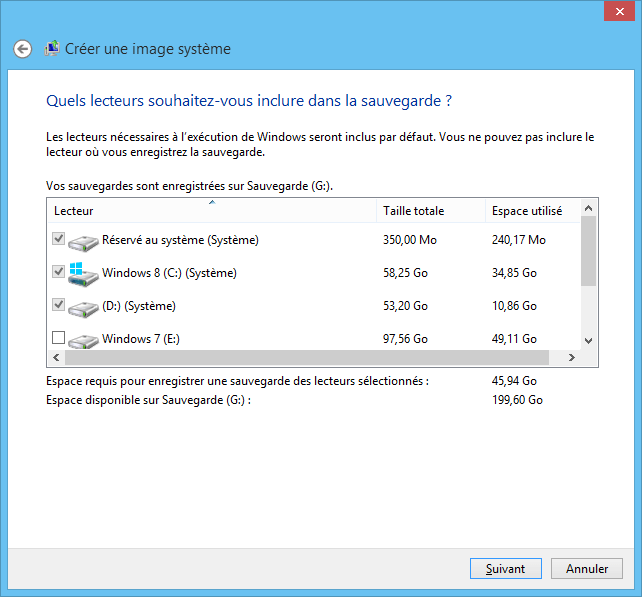 Windows 8 - Création image système
