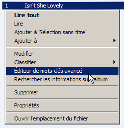 Editer les mots-clés