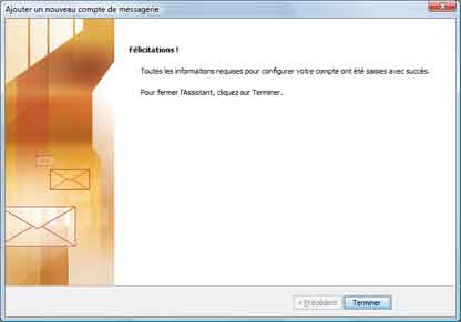 Outlook 2007 : créer un compte