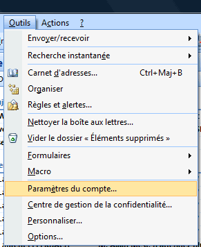 Générateur de recherche Outlook