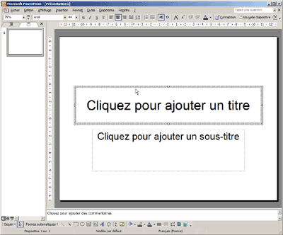 Ouverture de PowerPoint