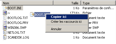 copie de boot.ini