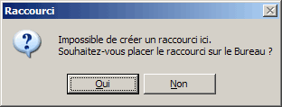 Créer un raccourci sur le Bureau