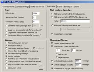 Configuration de K9