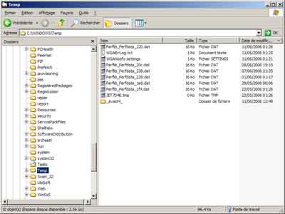 Le dossier Temp de Windows