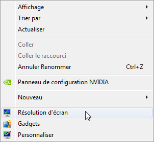 Résolution d'écran